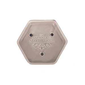Discover our earthenware Marseille soap dishes, handmade by a Provencal craftsman. With their unique hexagonal shape and meticulous finish, these soap dishes combine elegance and practicality. Ideal for showcasing your Marseille soaps, they add a hand-crafted, decorative touch to your bathroom while offering excellent stability.